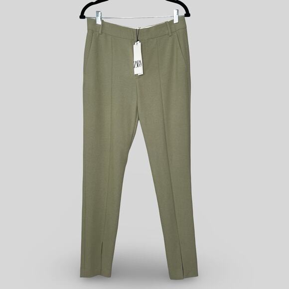 Zara Olive Green Trousers - Picture 1 of 5